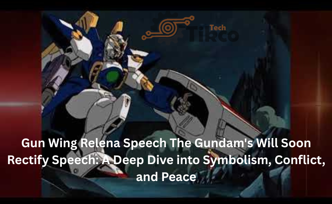 Gun Wing Relena Speech The Gundam's Will Soon Rectify Speech