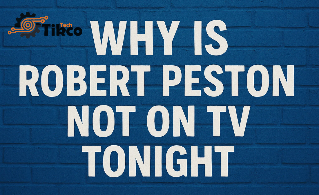 Why Is Robert Peston Not On TV Tonight