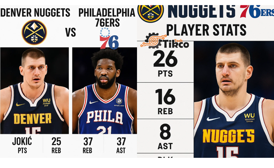 Denver Nuggets vs 76ers Match Player Stats